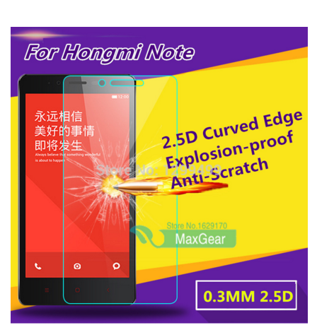 For Xiaomi Hongmi Note Screen Protector Anti-Explosion